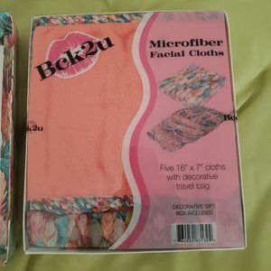 Microfiber makeup removal cloths